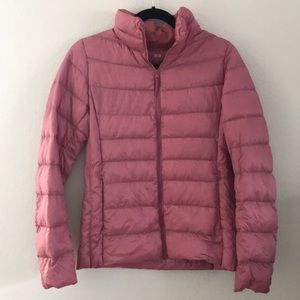 BOGO! Uniqlo Pink Ultra Light Packable Down Jacket